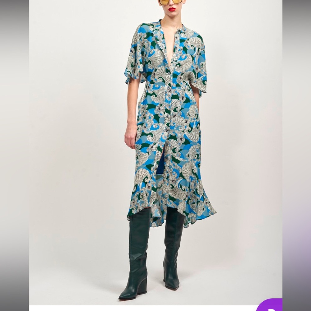 NWT Equipment Femme Nicolette Midi Dress
